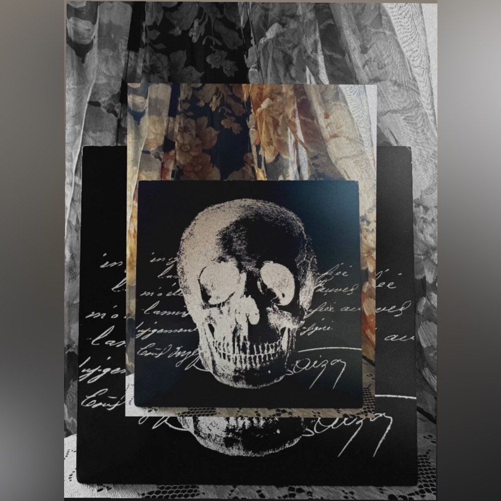 Ravenshead Manor Skull shadow box wall art